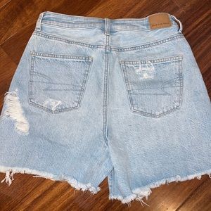 American Eagle distressed mom shorts